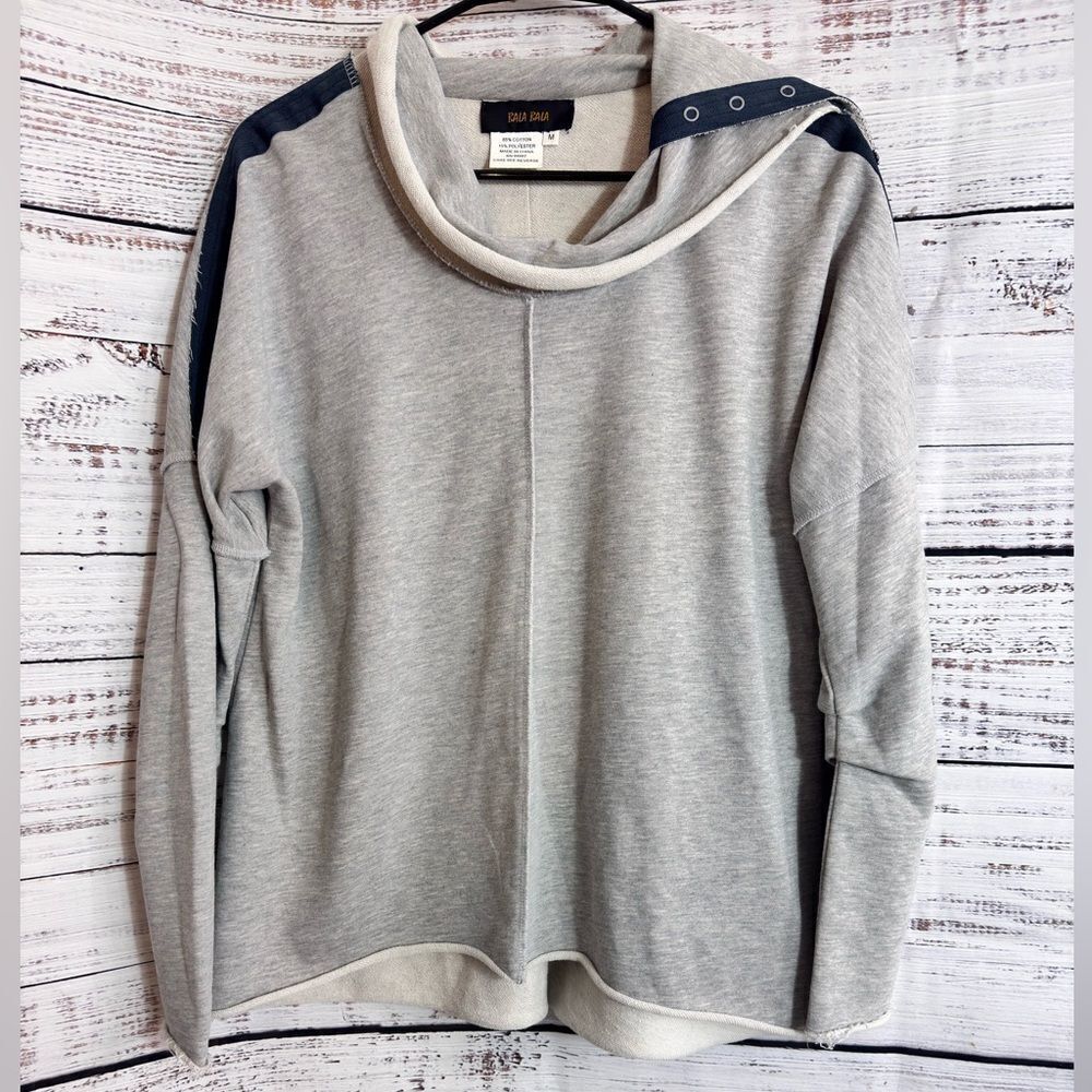 BalaBala Sweatshirt womens size Medium cowl Neck Cotton Blend‎ Pullover Casual